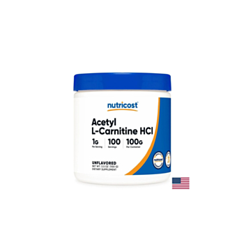 Горене на мазнини - Ацетил-Л-Карнитин (Acetyl L-Carnitine), 100 g прах 810014675459