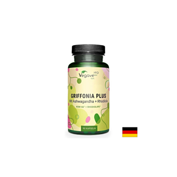 Грифония + ашваганда и златен корен - Добро настроение, стрес и емоционален баланс, 90 капсули