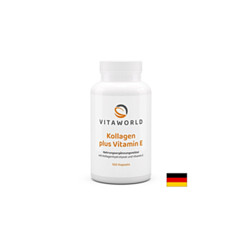 Грижа за косата, кожата и ставите - Колаген (говежди) 500 mg + Витамин Е, 100 капсули