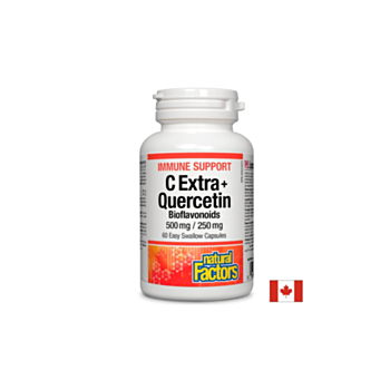 Immune Support C Extra + Quercetin Bioflavonoids x 60 капсули Natural Factors 068958013985