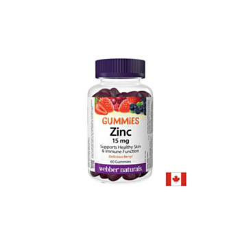 Имунитет - Цинк (глюконат) Гъми 15 mg, 60 желирани таблетки с плодов вкус 0625273039207