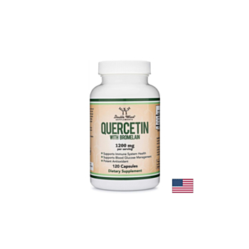 Имунитет - Кверцетин 1000mg + Бромелаин 200mg, 120 капсули Double Wood 859793007747