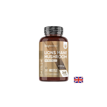 Имунитет - Лъвска грива с черен пипер, 365 таблетки 