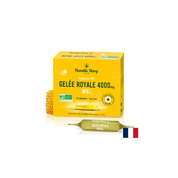 Имунитет и енергия - Пчелно млечице 4000 mg + пчелен цветен мед, 14 ампули за пиене x 15 ml БИО