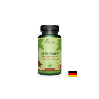 Keto Power® с глюкоманан, L-карнитин и лют червен пипер, 60 капсули