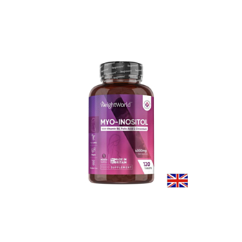 Хормонален дисбаланс и репродуктивно здраве - Мио-инозитол с фолиева киселина, витамин В6 и хром, 120 таблетки 