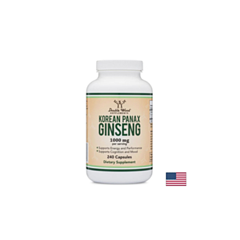 Korean Panax Ginseng - Корейски женшен, 240 капсули Double Wood 8687422207884