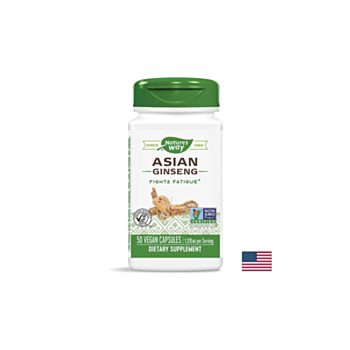 Asian Ginseng/ Женшен азиатски 560 mg х 50 капсули Nature&rsquo;s Way