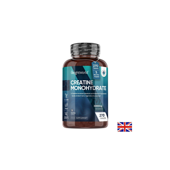 Креатин монохидрат 1000 mg – Сила, издръжливост и мускулен растеж, 270 таблетки 