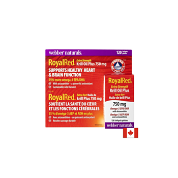 Тройна комбинация в подкрепа на сърцето и мозъка - Крил масло + Омeга-3 и астаксантин RoyalRed, 120 софтгел капсули 0625273052480