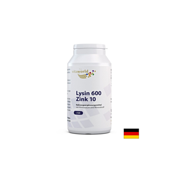 L-Лизин + Цинк - Повишава имунитета, 120 капсули