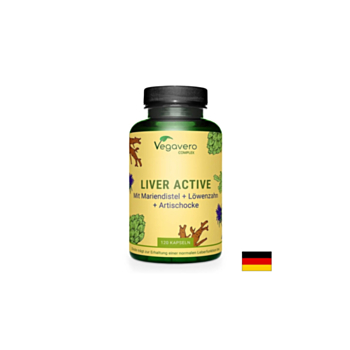 Liver Active Complex/ Билкова смес за черния дроб, 90 капсули, 100 Vegan Vegavero