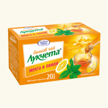 ЧАЙ ЛУКЧЕТА МЕНТА И ЛИМОН Х 20