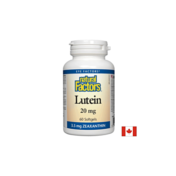 Lutein / Лутеин 20 mg х 60 капсули Natural Factors 068958010328