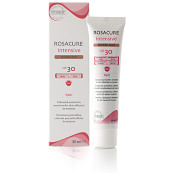 СИНХРОЛАЙН РОЗАКЮР ИНТЕНЗИВ ОЦВЕТЕНА ЕМУЛСИЯ ЗА ЛИЦЕ ПРИ ЗАЧЕРВЯВАНИЯ SPF30 ТЪМЕН ЦВЯТ 30МЛ
