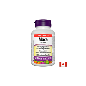 Maca for Men/ Мака за мъже х 60 капсули Webber Naturals 625273034677
