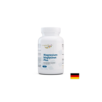 Магнезий бисглицинат Плюс - мускулна и сърдечна функция, 120 капсули