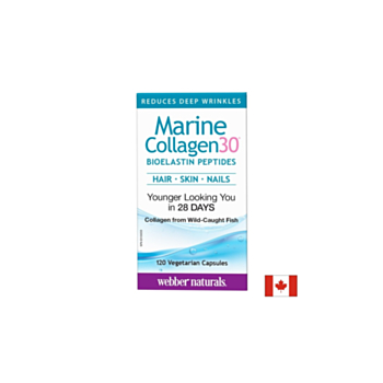 Marine Collagen30&reg; Bioelastin peptides - Морски колаген с био еластинови пептиди, 120 капсули