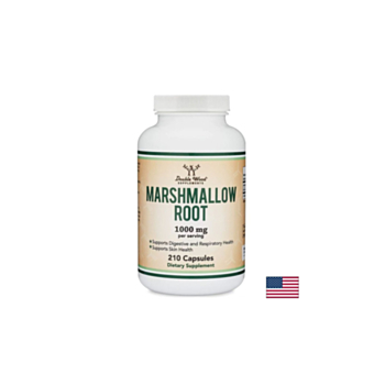 Marshmallow root - Бяла ружа (корен), 210 капсули Double Wood 8687422207983