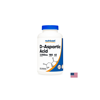 Мъжко здраве - D-Аспарагинова киселина, 3000 mg/180 капсули Nutricost 702669934114