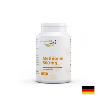 Methionin / Метионин 500 mg, 120 капсули Vita-World