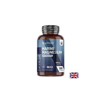 Морски магнезий 180 mg + Витамин B6 – Мускулна функция, 180 капсули 