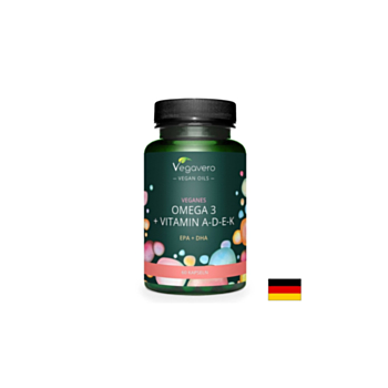 Мозъчна, зрителна и сърдечна функция - Омега-3 + Витамин А, D3, E, K, 60 капсули