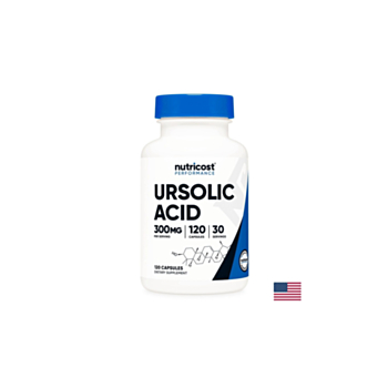 Мускулна функция - Урсолова киселина (Ursolic Acid), 120 капсули Nutricost 810014673820