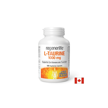 Мускулна и сърдечна функция - RegenerLife™ Л-Таурин, 1000 mg х 120 капсули 0627765019117