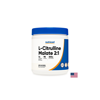 Мускулна маса - Л-Цитрулин (малат)  L-Citrulline, 300 g Nutricost 700425812195