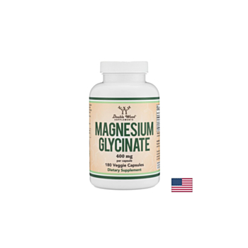 Нервна и мускулна функция - Магнезий (глицинат/бисглицинат), 180 капсули Double Wood 850033272215