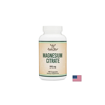 Нервна система и мускулатура - Magnesium Citrate Магнезий (цитрат), 180 капсули Double Wood 0085003327246