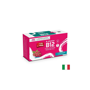 Нервна система - Витамин B12, B6 + Цинк, 15 флакона x 10 ml, с вкус на малина 8052049553032