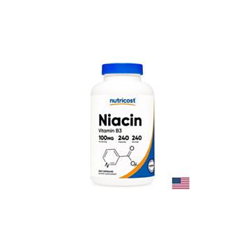 Нервна система - Витамин В3 (Ниацин), 100 mg х 240 капсули 