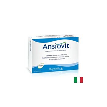 Пасифлора + Златен корен + Скутелария – При стрес и напрежение, Ansiovit, 30 таблетки