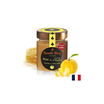 Пчелен мед от френски цветя и кора от Юзу, 170 g