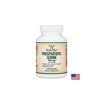 Phosphatidyl serine/ Фосфатидилсерин, 300 mg, 120 капсули Double Wood 8687422208065