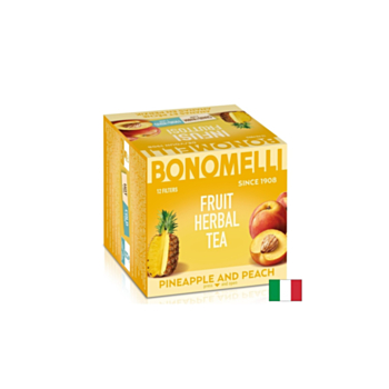 Плодов чай с ананас и праскова - Сочен вкус и тропическа наслада, 12 пакетчета