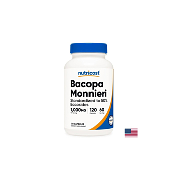 Подпомага мозъчната функция - Бакопа Мониери, 120 капсули 810014673288