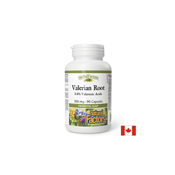 При нервно напрежение - Валериана (корен),  300 mg х 90 капсули Natural Factors 068958045658