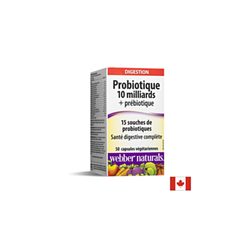 Пробиотик 10 млрд. + пребиотик – Баланс на храносмилането и силен имунитет, 50 капсули 