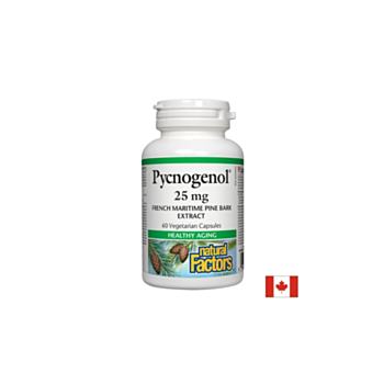 Pycnogenol® - Пикногенол, 25 mg, 60 капсули Natural Factors 068958020907