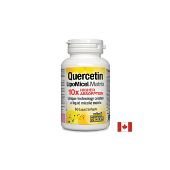 Quercetin LipoMicel Matrix 10 X Higher Absorption/ Кверцетин 250 mg x 60 софтгел капсули Natural Factors 068958013787