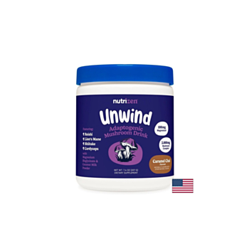 Рейши + Лъвска грива + Магнезий – Психическо спокойствие и емоционален баланс, 207 g прах с вкус на карамел 