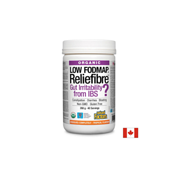 Reliefibre™ /Разтворими диетични фибри 268 g x 40 дози Natural Factors 068958049922