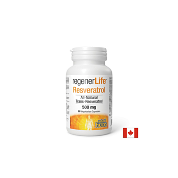 Ресвератрол Rеgener Life™,  500 mg x 60 капсули Natural Factors 627765019063