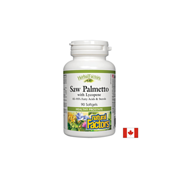 Saw Palmetto with Lycopene/ Сао Палмето с Ликопен х 90 софтгел капсули Natural Factors 068958045528