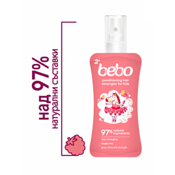 БЕБО ДЕТСКИ СПРЕЙ-БАЛСАМ ЗА ЛЕСНО РАЗРЕСВАНЕ МАЛИНА 150МЛ