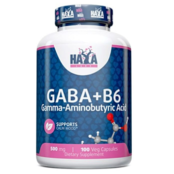 ХАЯ ЛАБС ГАБА + ВИТАМИН Б6 КАПС. 500МГ Х 100 С