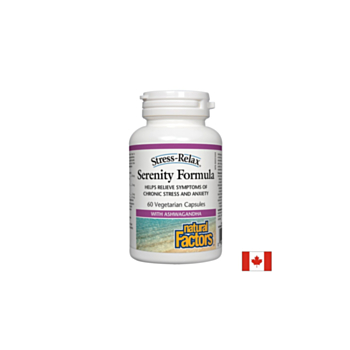 Serenity Formula - Антистрес Формула, 60 капсули Natural Factors 068958028347